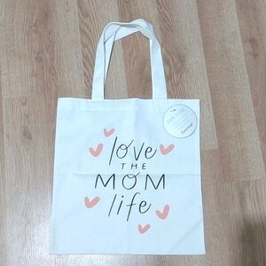 🎁BOGO🎁Pearhead Tote Bag Mom Life Baby Shower Mothers Day Gift Reusable NWT